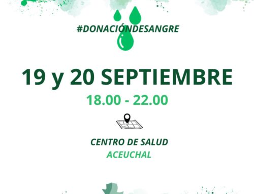 DONACIÓN SANGRE 19 Y 20 SEPTIEMBRE