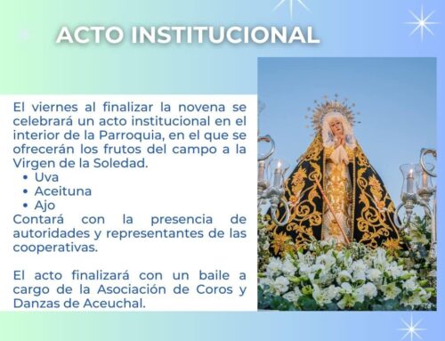 ACTO INSTITUCIONAL OFRENDA A NUESTRA PATRONA