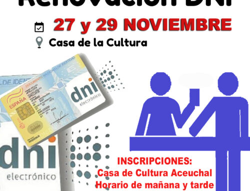 RENOVACIÓN DNI 27 Y 29 NOVIEMBRE